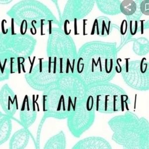 Everything in my closet-cleaning out for new items